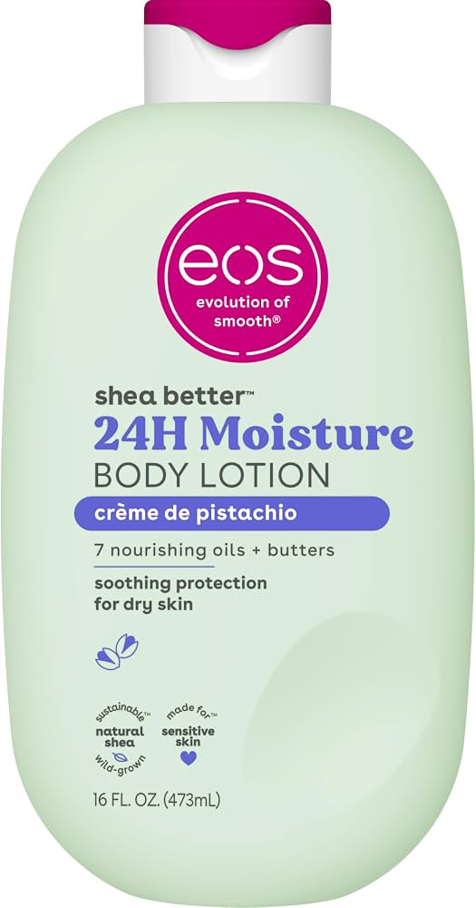 eos Shea Better Body Lotion- Vanilla Cashmere, 24-Hour Moisture, 16 fl oz
