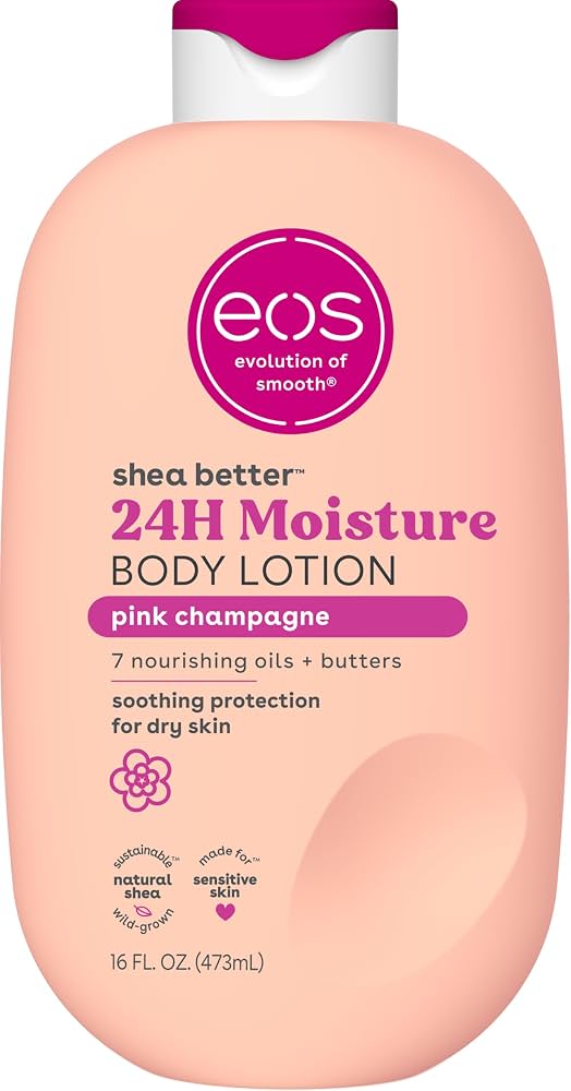 eos Shea Better Body Lotion- Vanilla Cashmere, 24-Hour Moisture, 16 fl oz